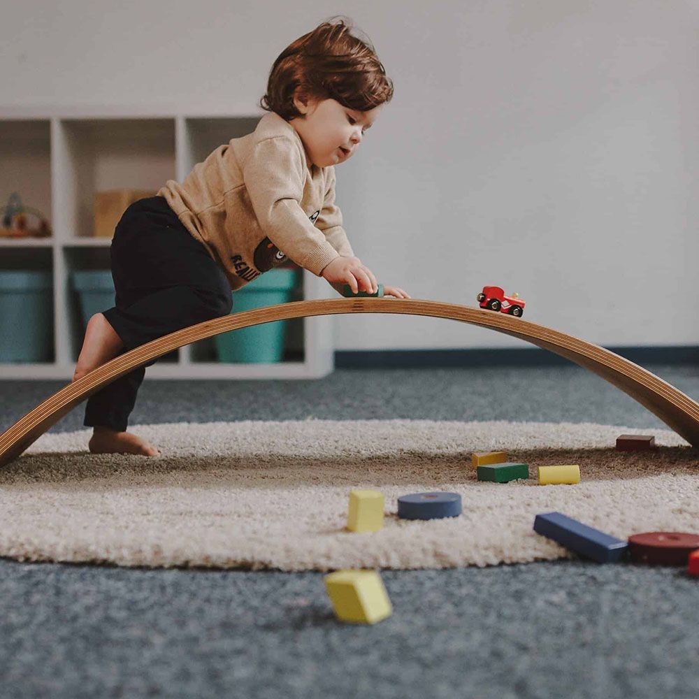 Lovely Baby - Wooden Balance Board - Dark Pink