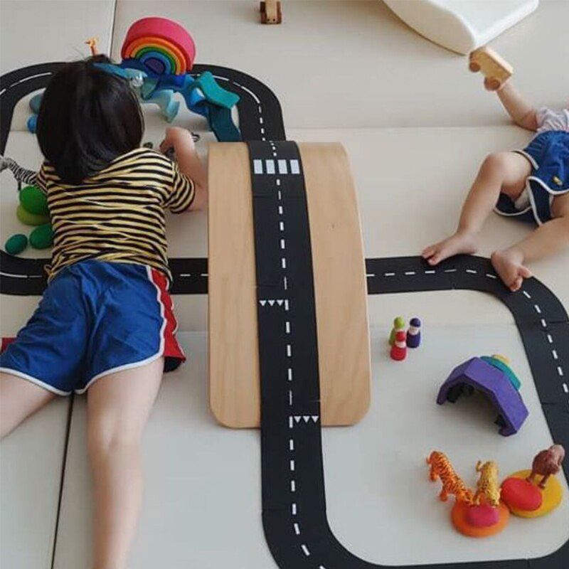 Lovely Baby - Wooden Balance Board - Dark Pink