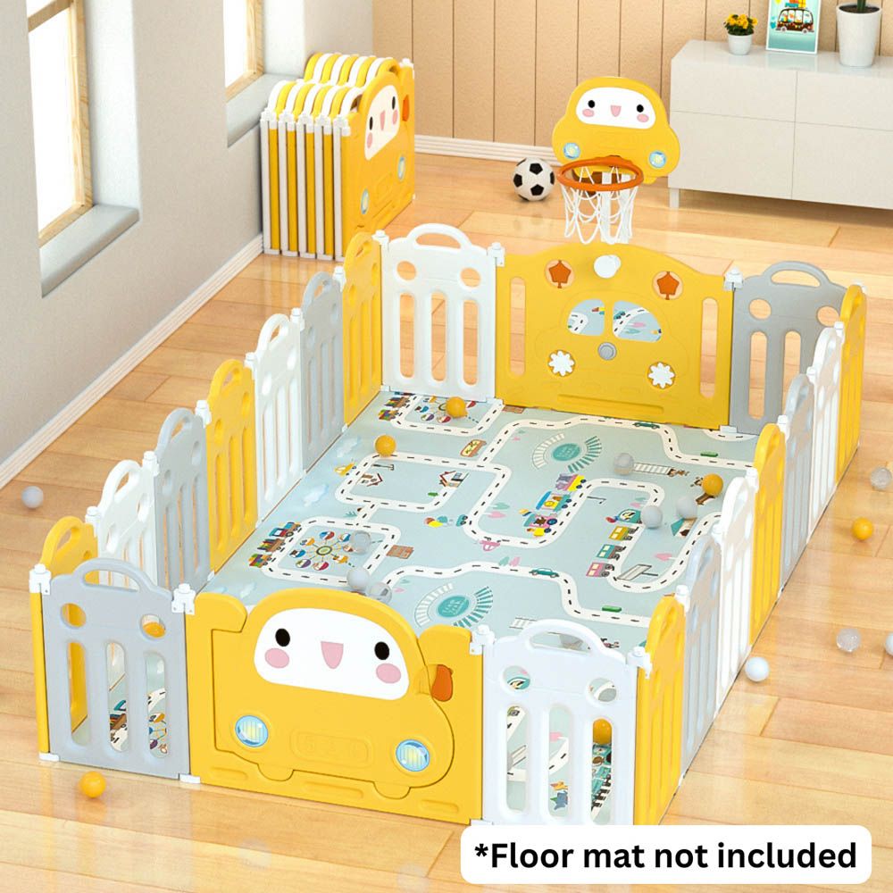 Lovely Baby - Kids Playpen - w/ Basketball Hoop - 20 pcs