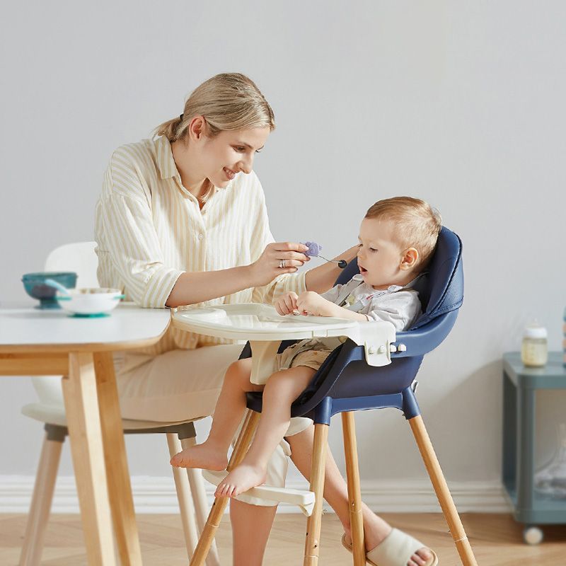 Lovely Baby - 2-in-1 Convertible High Chair - Navy Blue