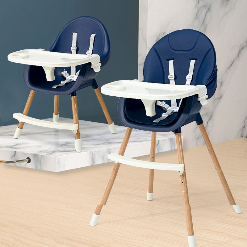 Lovely Baby - 2-in-1 Convertible High Chair - Navy Blue