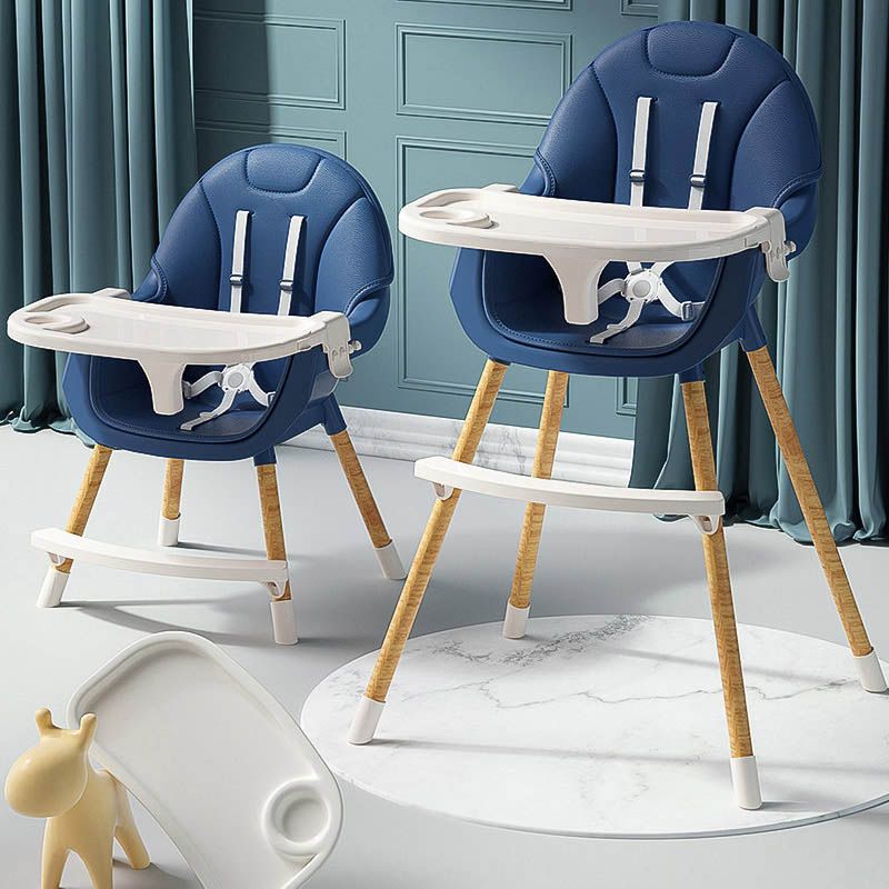 Lovely Baby - 2-in-1 Convertible High Chair - Navy Blue