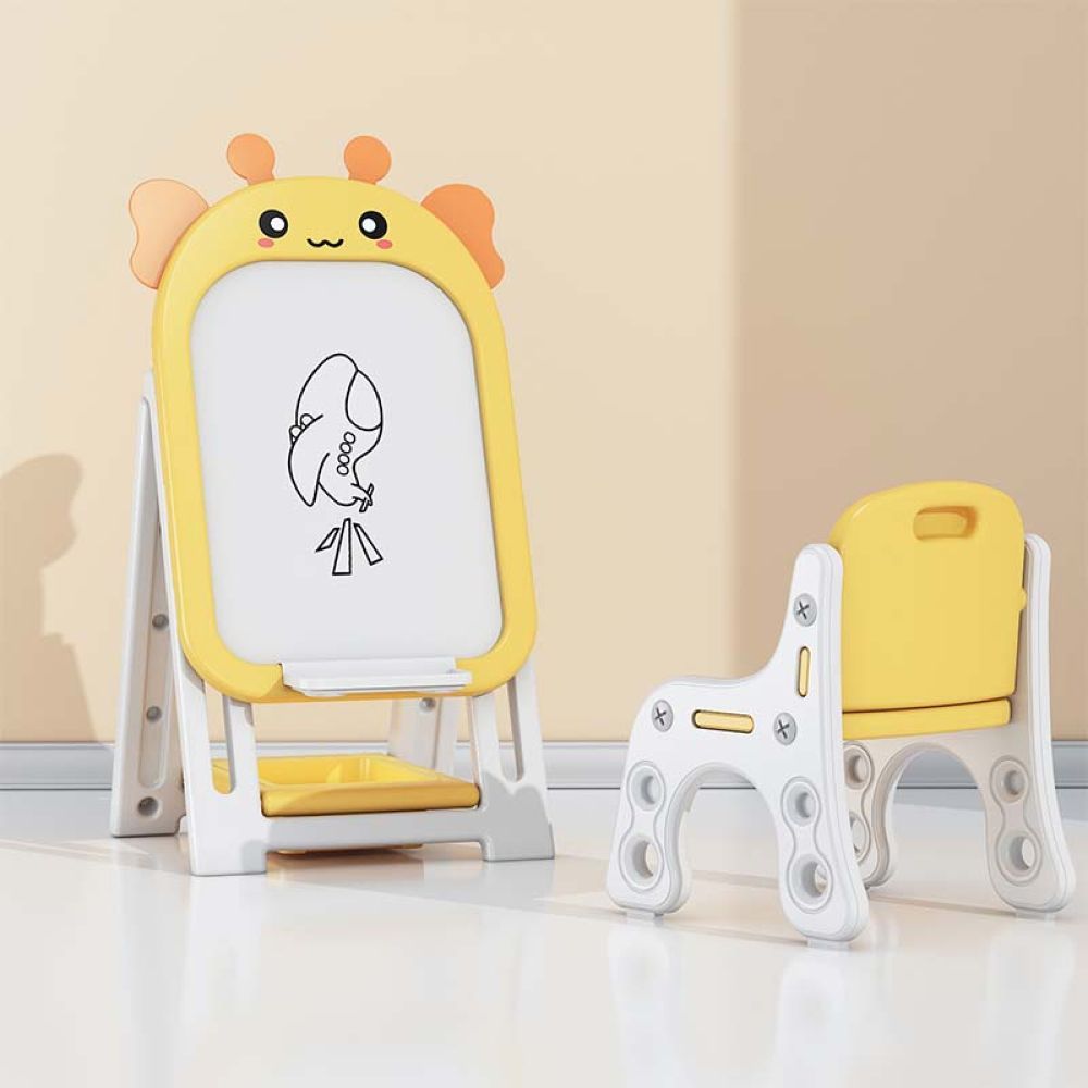 Lovely Baby - Drawing Board & Chair - Yellow