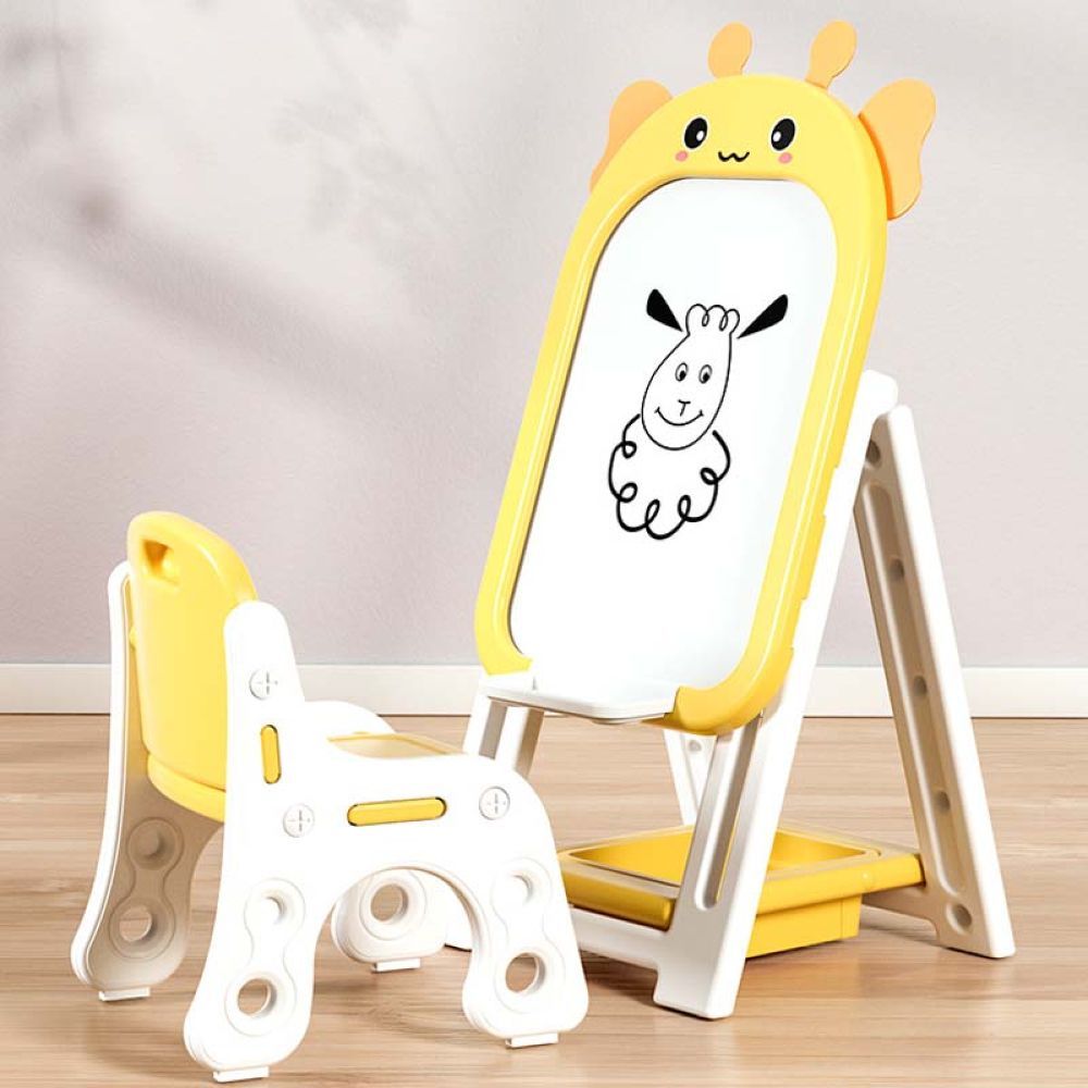 Lovely Baby - Drawing Board & Chair - Yellow