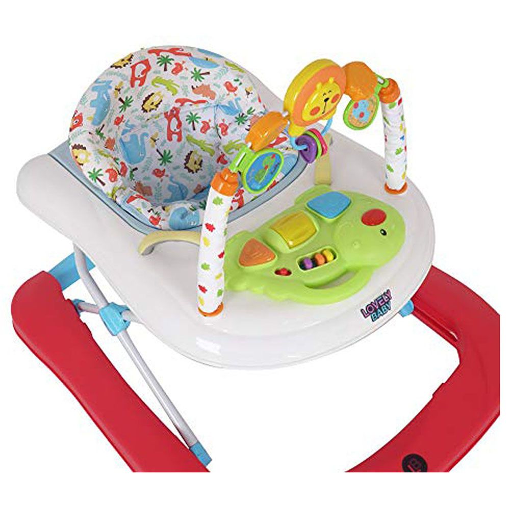 Lovely Baby - Activity Baby Walker - Red