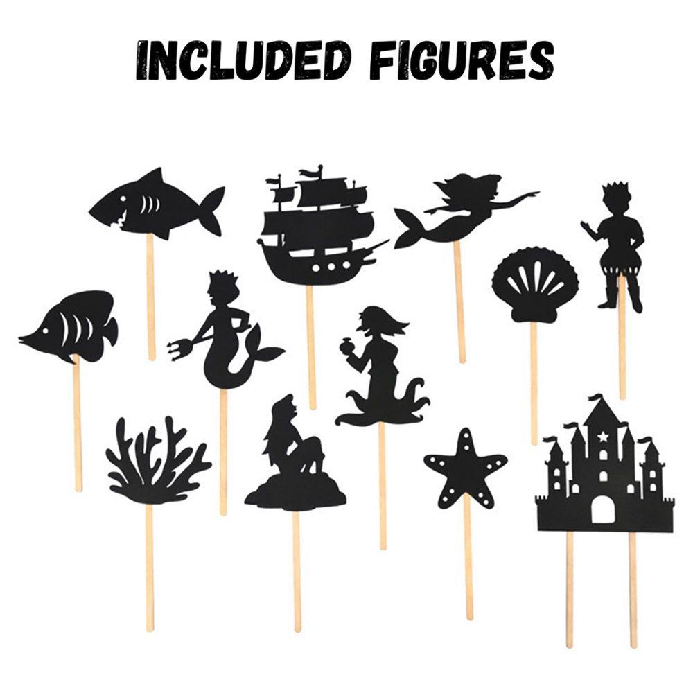 Mideer - Shadow Puppets 12pcs - The Little Mermaid