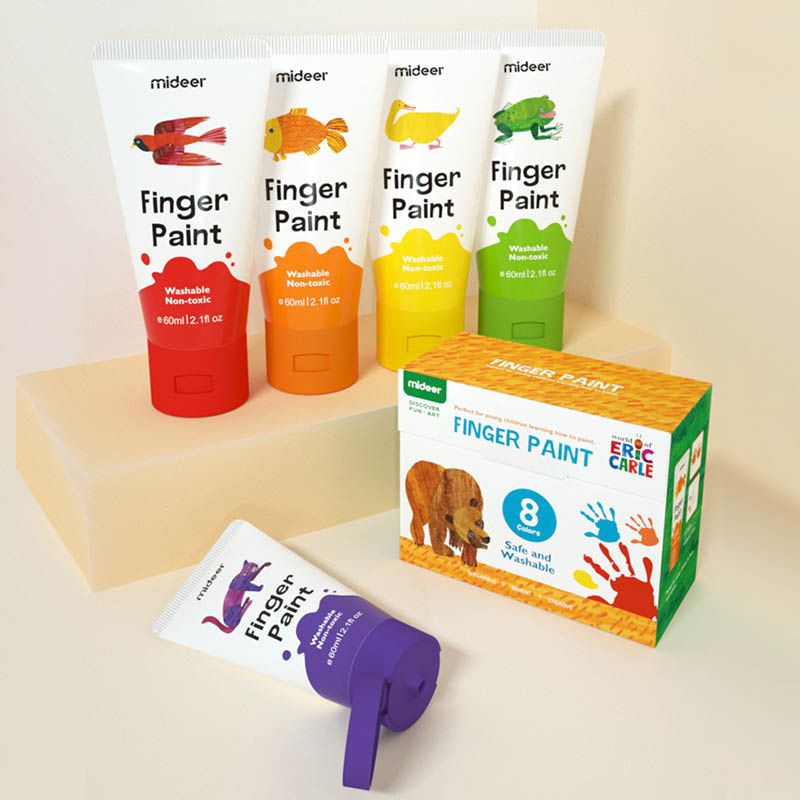 Mideer - Finger Paint - 8 Colors