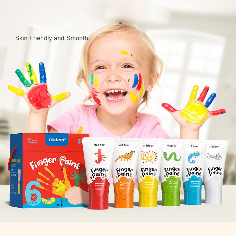 Mideer - Finger Paint - 6 Colours