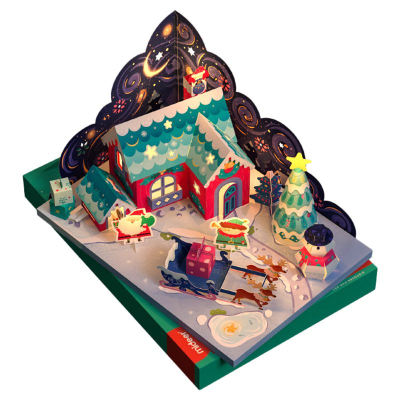 Mideer - Christmas Cottage Origami Kit