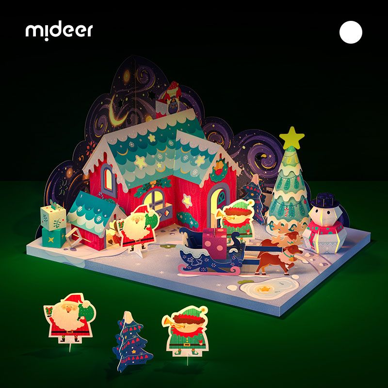 Mideer - Christmas Cottage Origami Kit