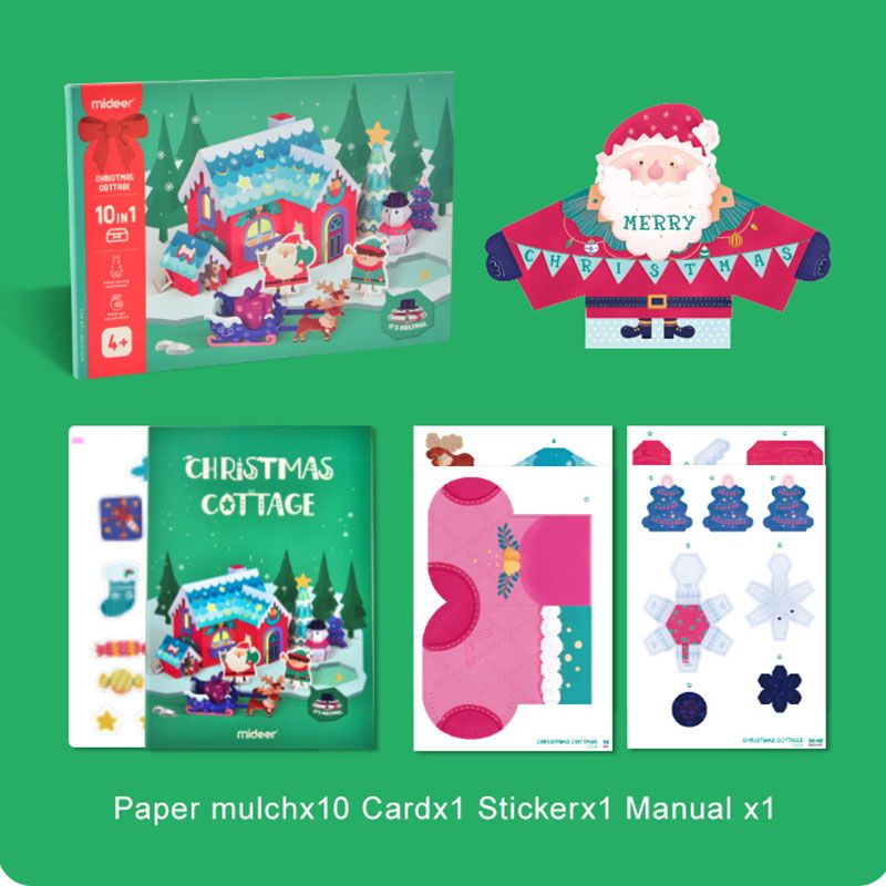 Mideer - Christmas Cottage Origami Kit