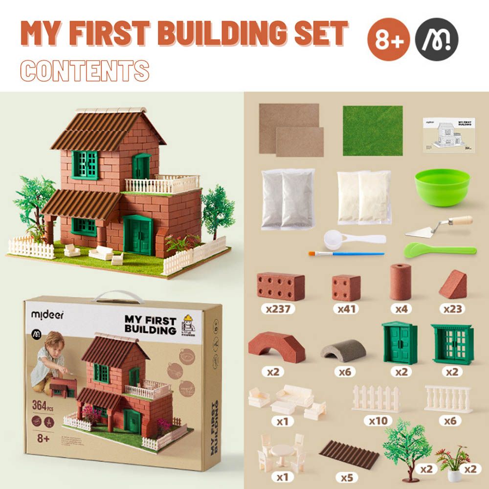 Mideer - My First Cottage Building Set - 364 pcs