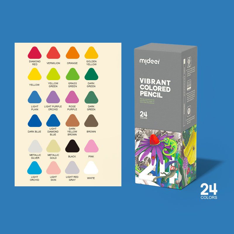 Mideer - Mideer Vibrant Coloring Pencils - 24