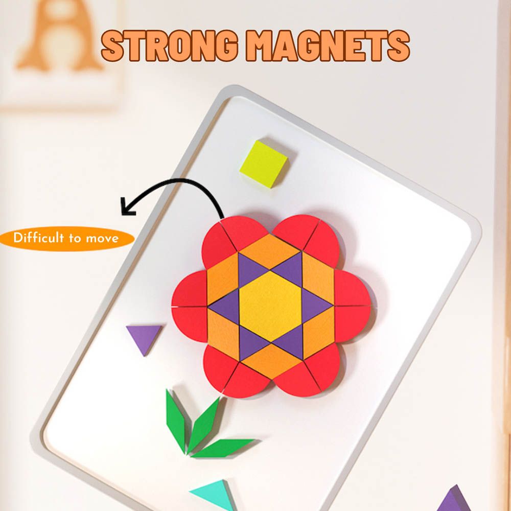 Mideer - Magnetic Wooden Geometry Blocks - 250pcs