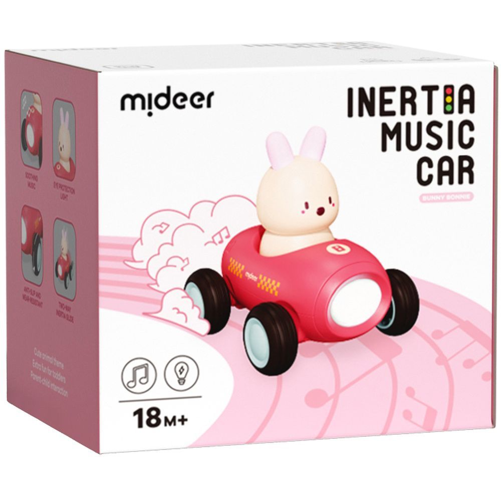 Mideer - Musical Car - Bonnie Bunny - Red