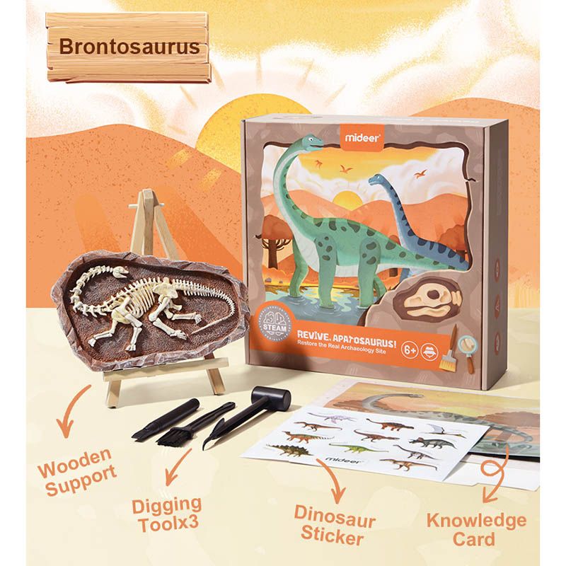 Mideer - Dig a Dinosaur Kit - Brontosaurus