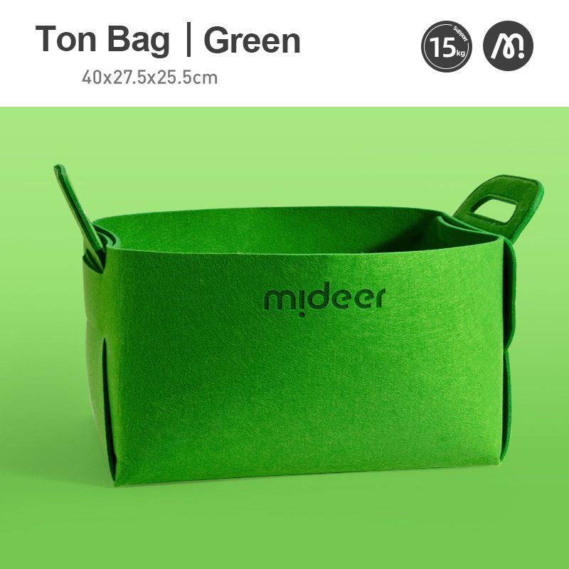 Mideer - Toys Fabric Basket - Green