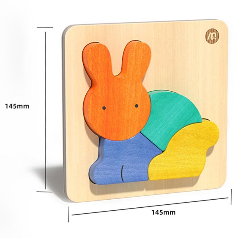 Mideer - Mini Wooden Puzzle - Rabbit - 4pcs