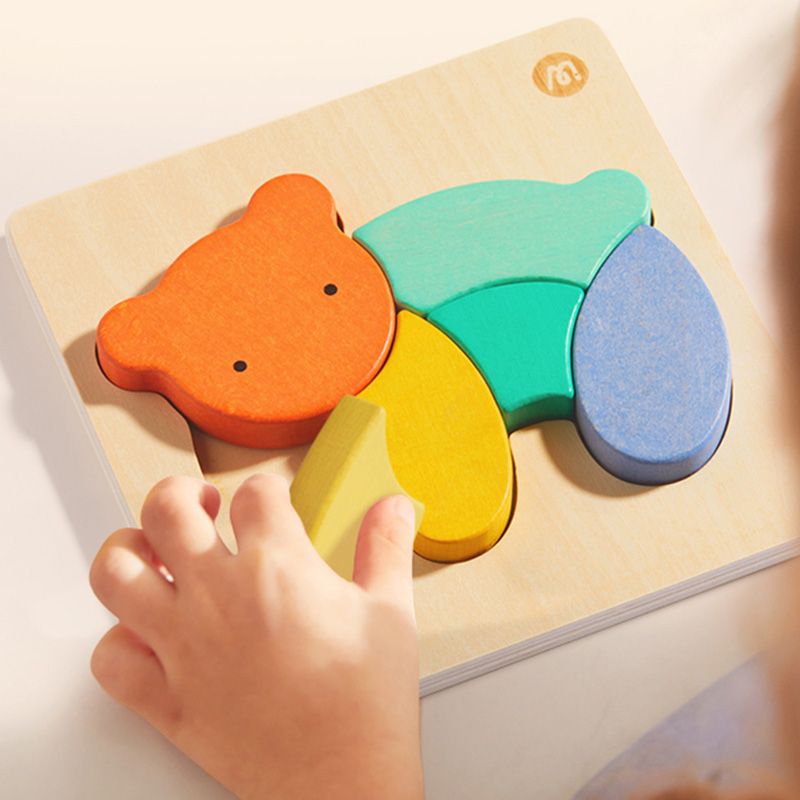 Mideer - Mini Wooden Puzzle - Bear - 6pcs