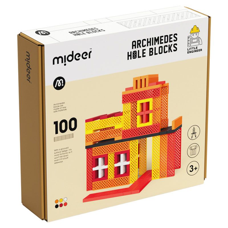 Mideer - Archimedes Blocks - Warm Color Palette