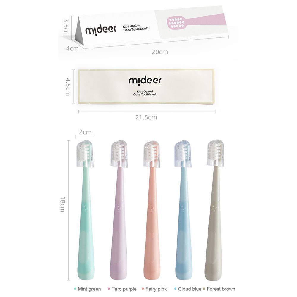 Mideer - Toddler Dental Care Toothbrush - Taro Purple