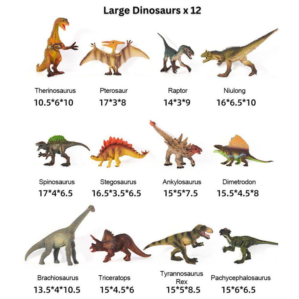 Mideer - Dinosaur Toy Set - 24pcs