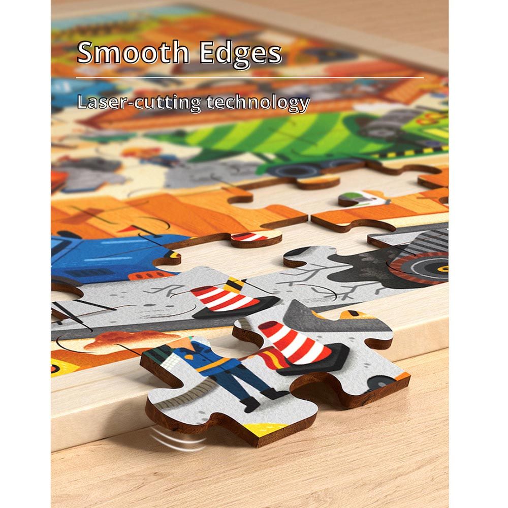 Mideer - Wooden Puzzle Board Bunny's Travels - 100pcs