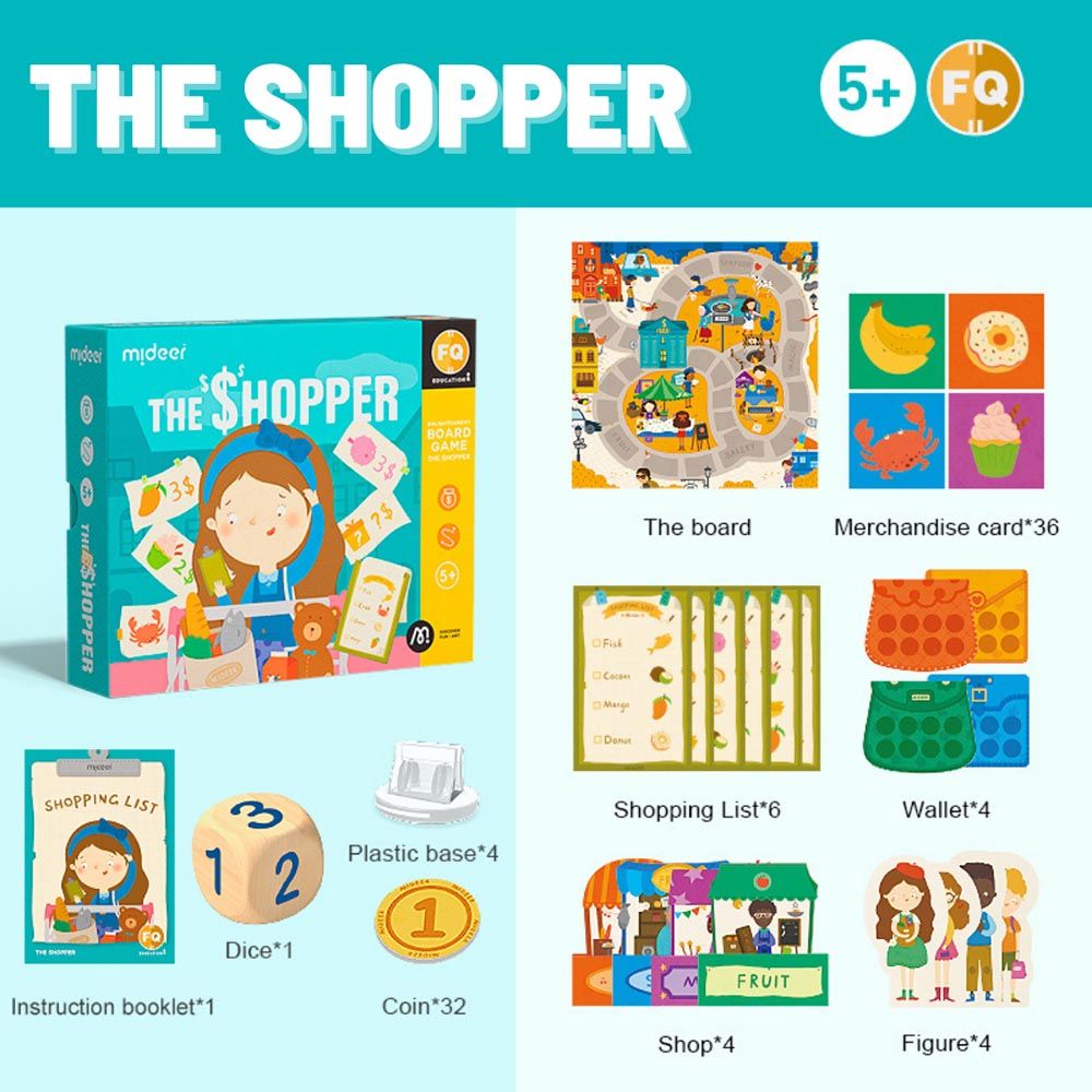 Mideer - The Shopper Board Game