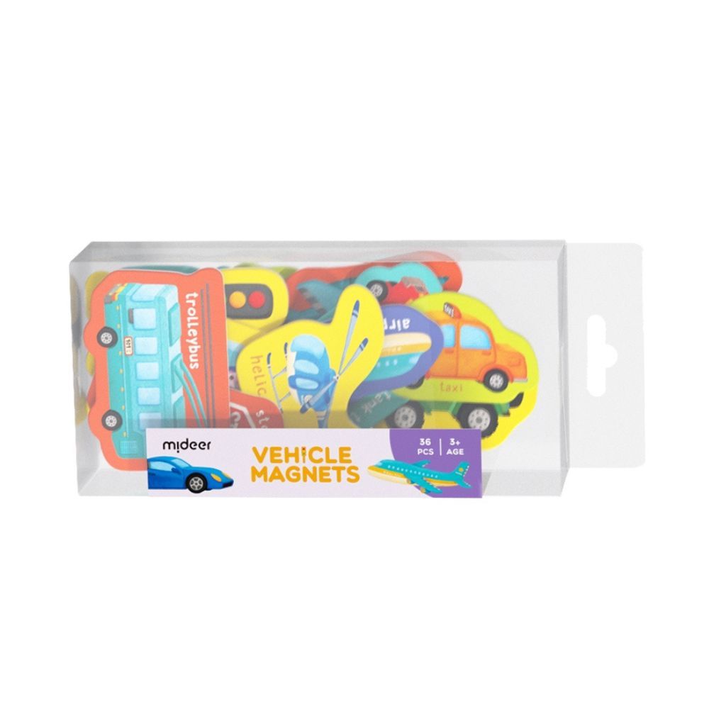 Mideer - Vehicle Magnets - 36pcs