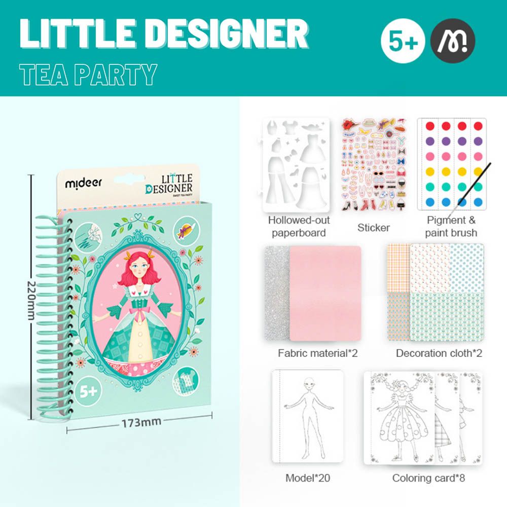 Mideer - Little Designer Make-Your-Own-Dress - Tea Party