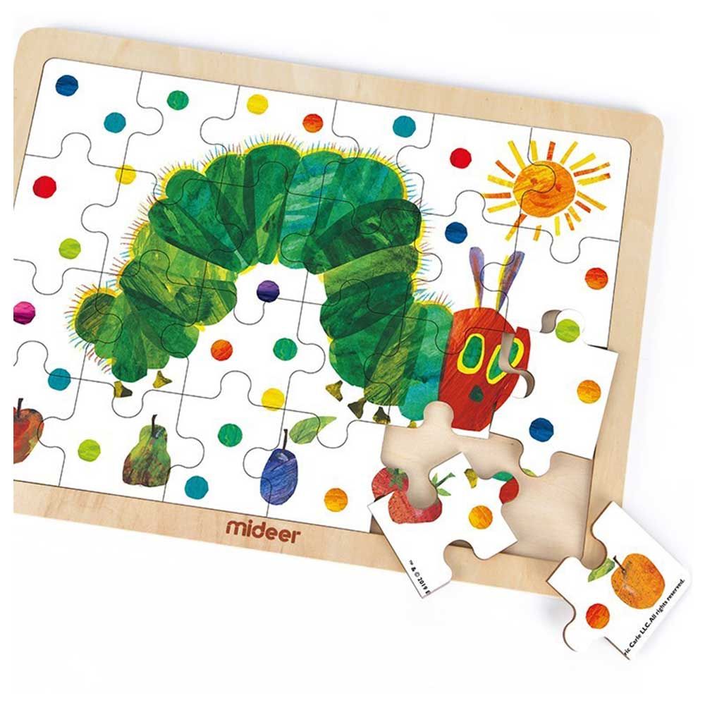 Mideer - Wooden Puzzle Hungry Caterpillar 48pcs