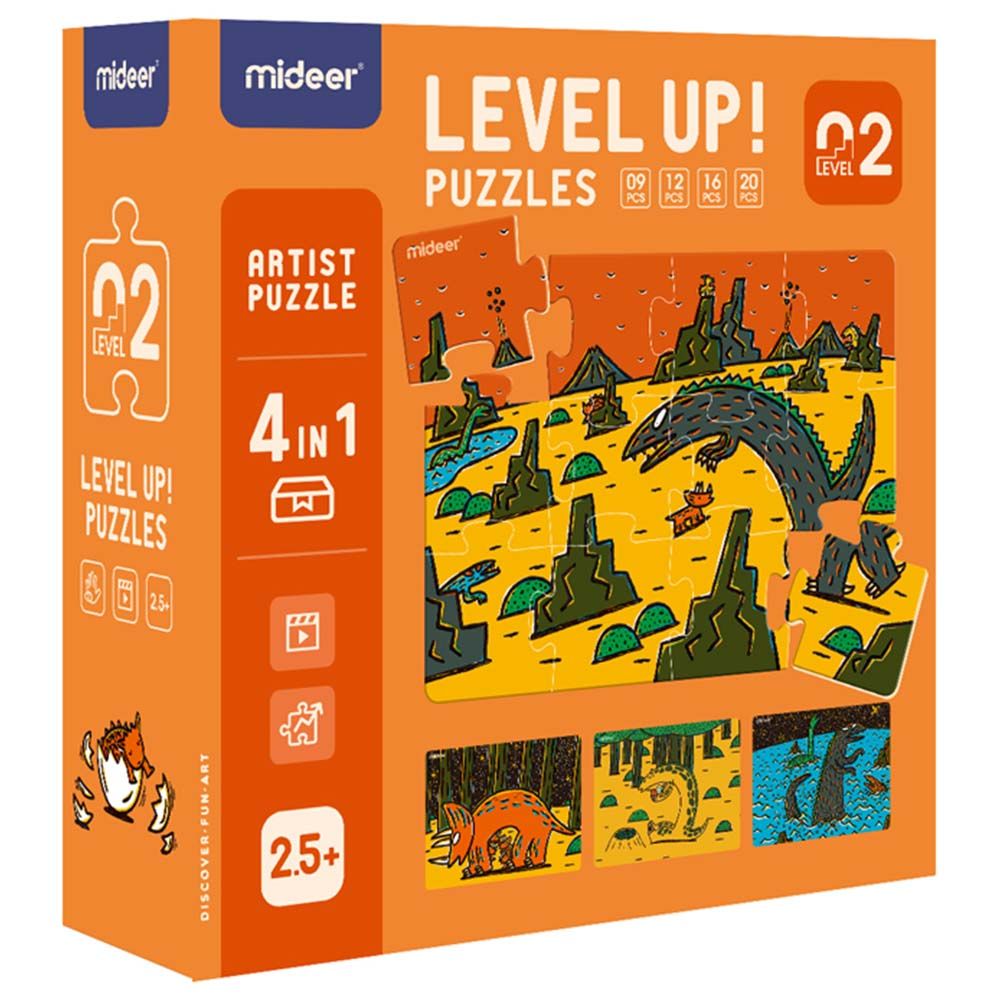 Mideer - 4-in-1 Level Up Artist Series Level 2 Puzzles