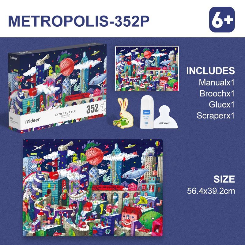 Mideer - Metropolis Puzzle - 352pcs