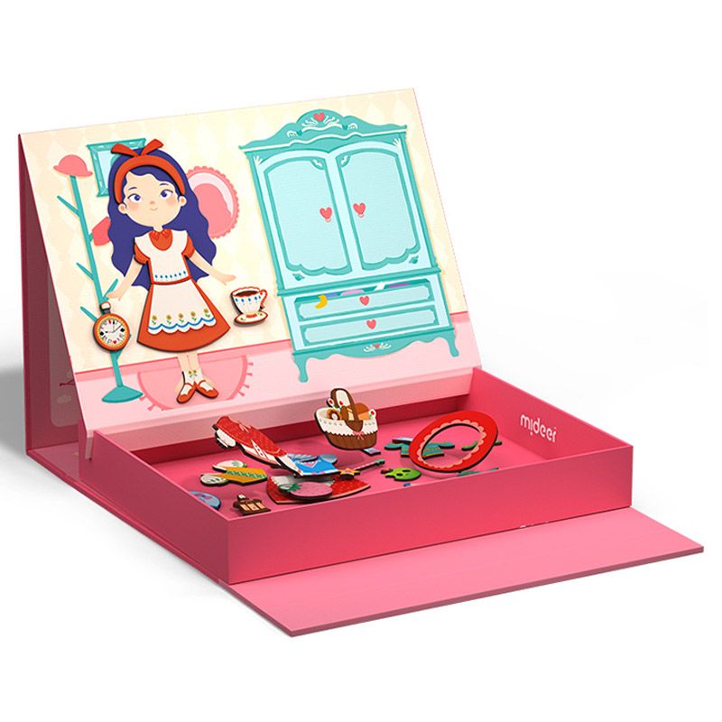 Mideer - Magnetic Playset - Sweet Girl - Pink