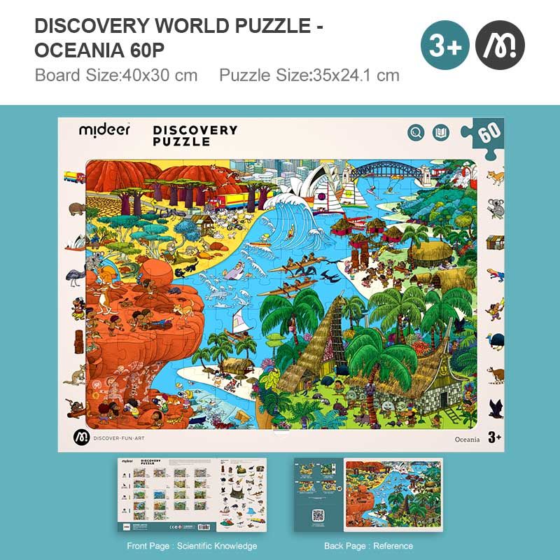 Mideer - Observation Puzzle - Oceania - 60pcs