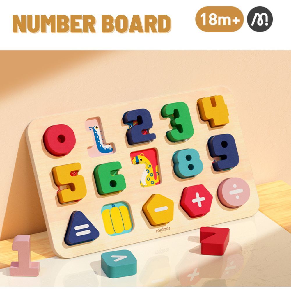 Mideer - Wooden Number Board