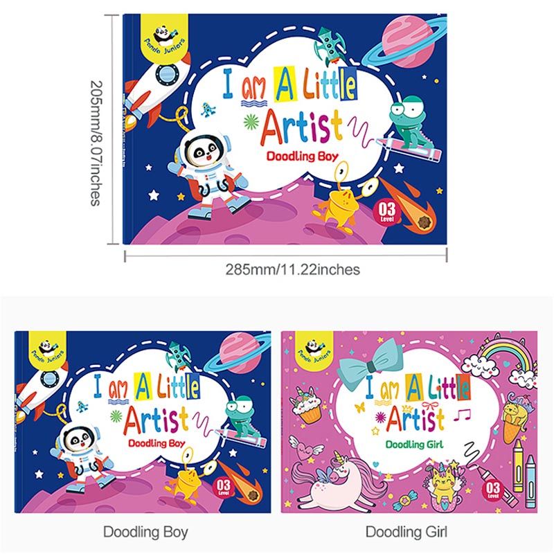 Panda Juniors - Little Artist Coloring Book - Set of 2