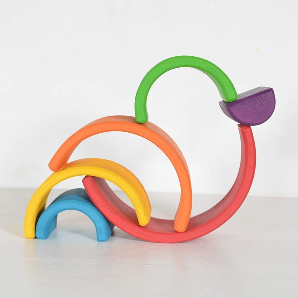 Lovely Baby - Rainbow Wooden Stacker 6 Pieces