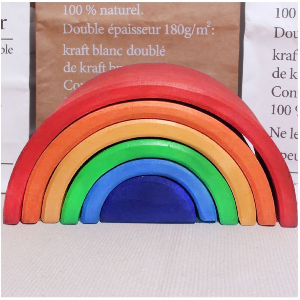 Lovely Baby - Rainbow Wooden Stacker 6 Pieces