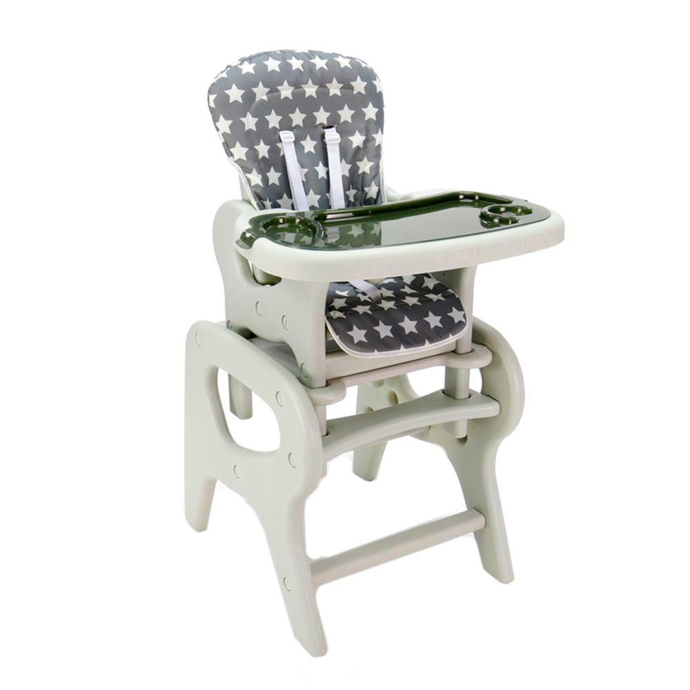 ASALVO - High Chair Convertible 2-in-1 - Stars Grey