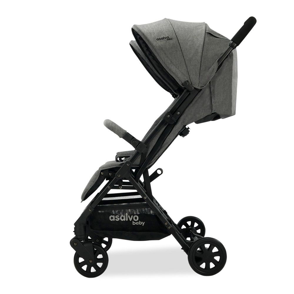 Asalvo - Double Stroller Ultralight 15kg Per Seat - Henry - Grey