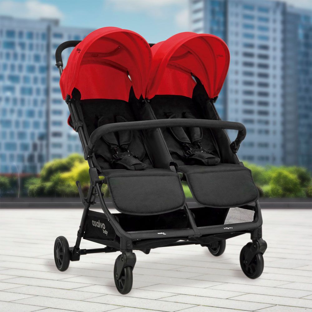 Asalvo - Double Stroller Ultralight - Henry - Red