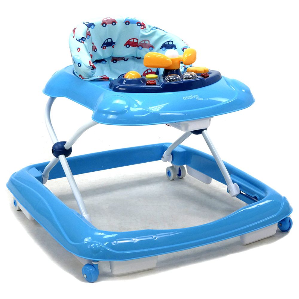 Asalvo - Baby Walker - Cars Blue