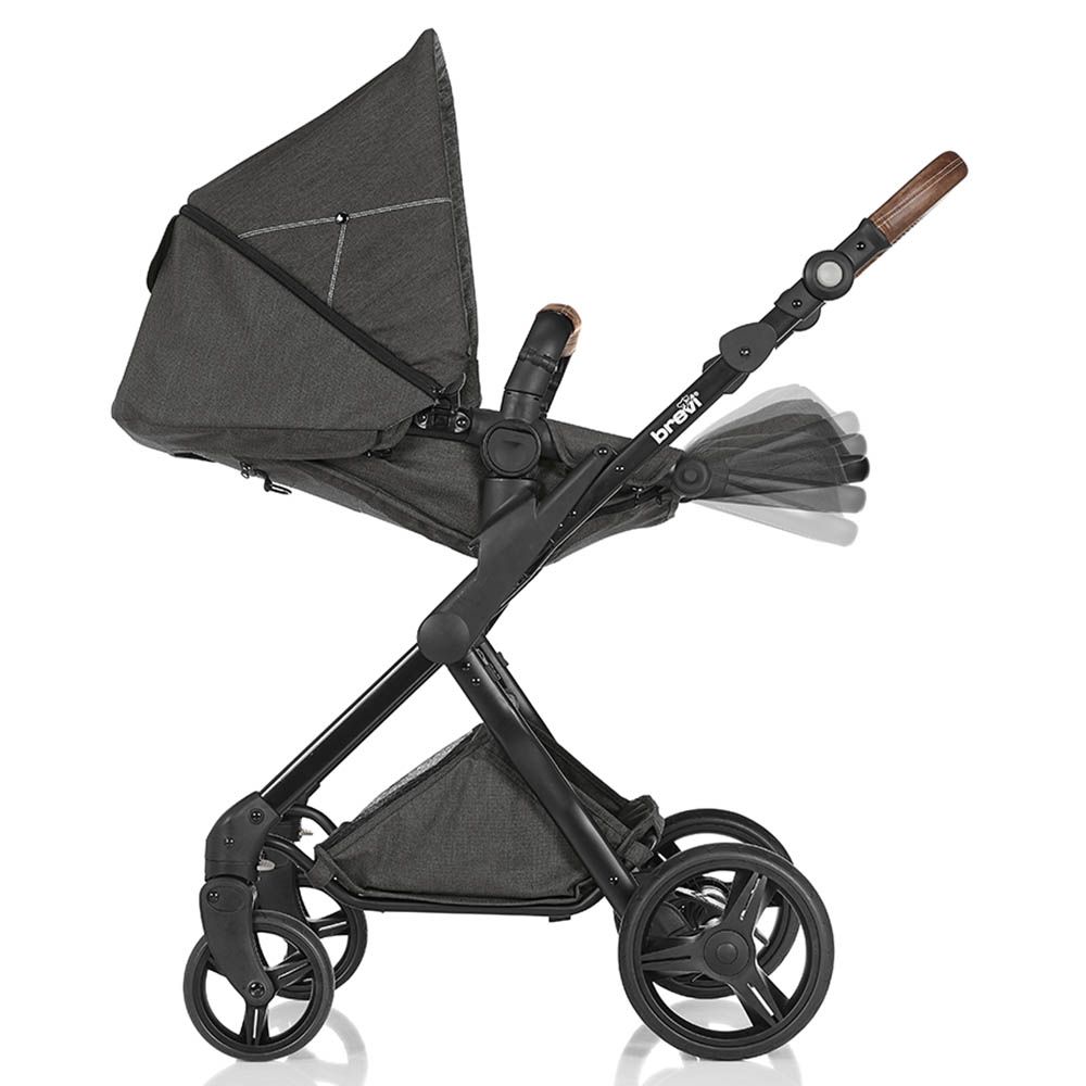 Brevi - Presto City Stroller - Dark Grey