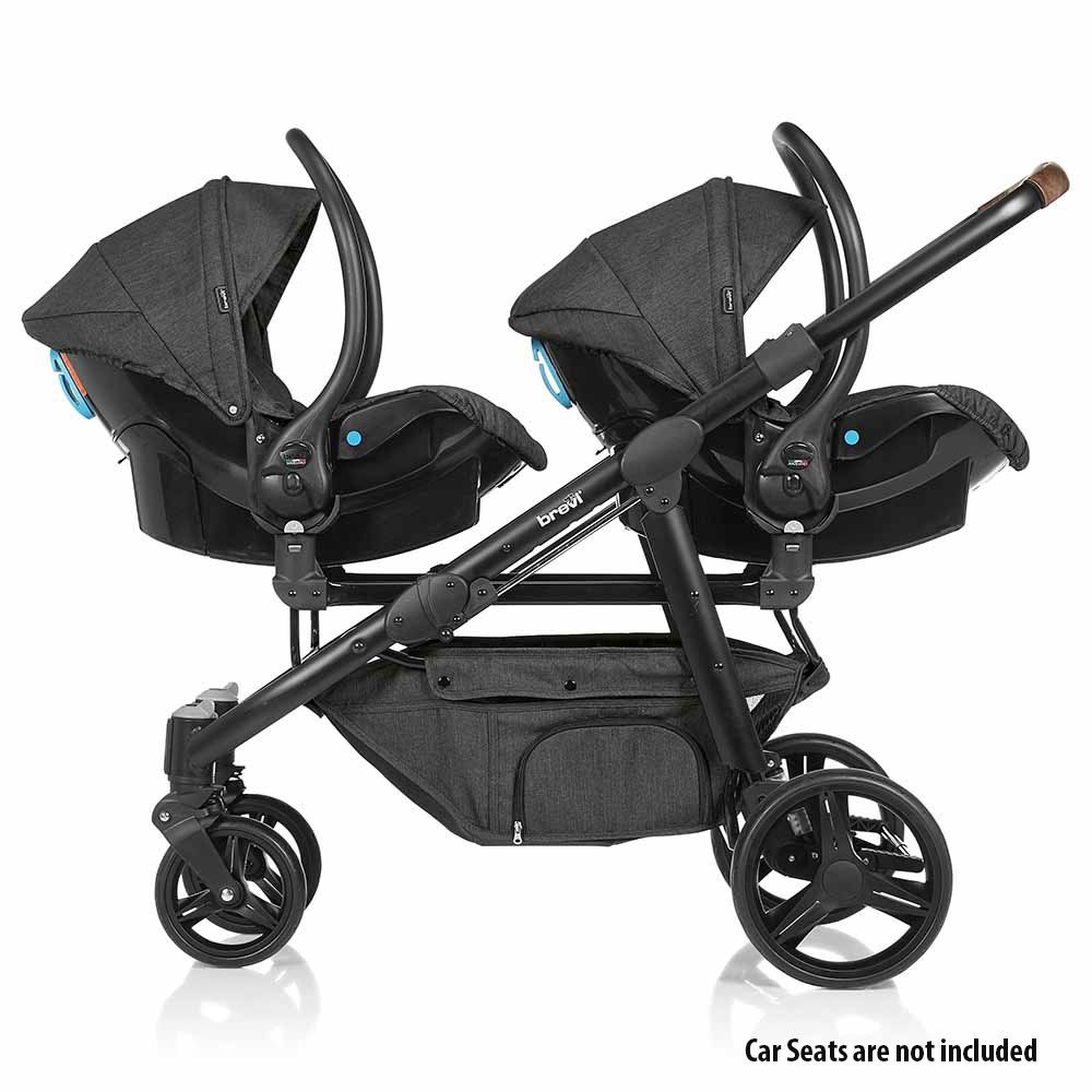 Brevi - Ovo Twin Stroller - Dark Grey