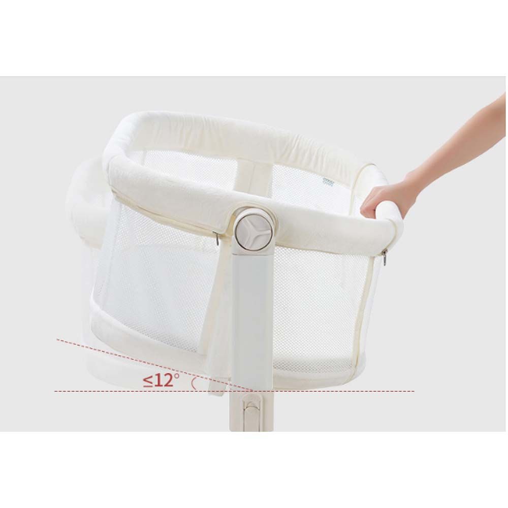 Brevi - Vicino Air Feel Foldable Bedside Crib - Cream