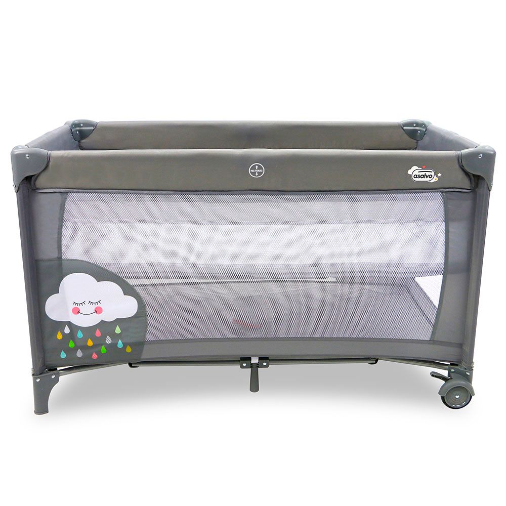 Asalvo - Travel Cot Smooth - Clouds