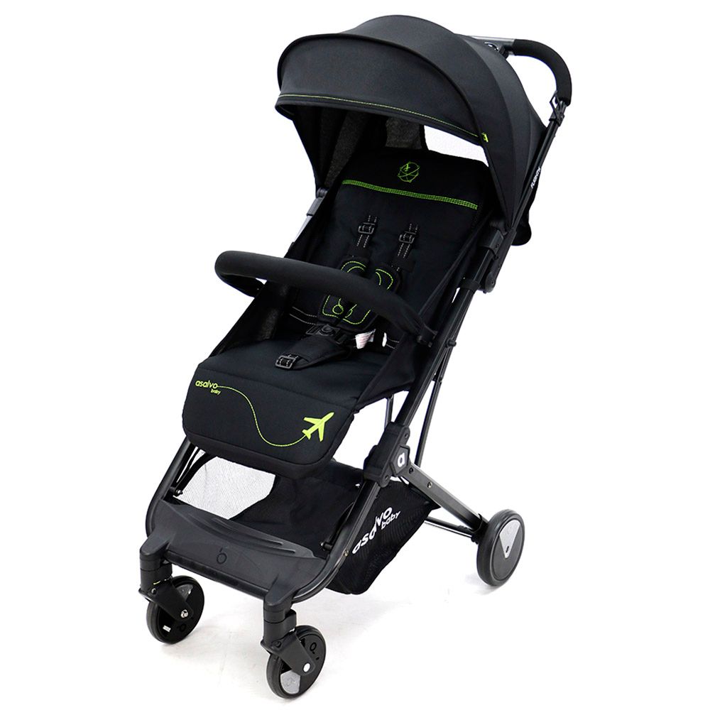 Asalvo - Travel+ Stroller - Black Green