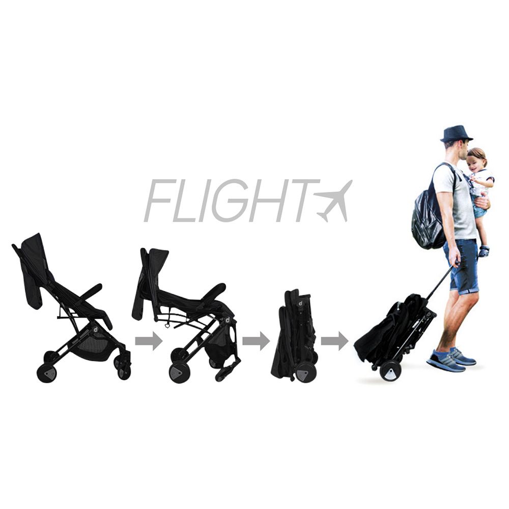 Asalvo - Travel+ Stroller - Black Green