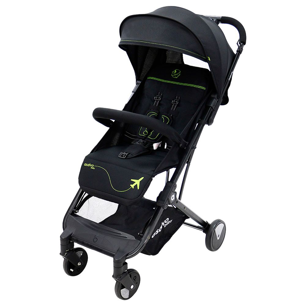 Asalvo - Travel+ Stroller - Black Green